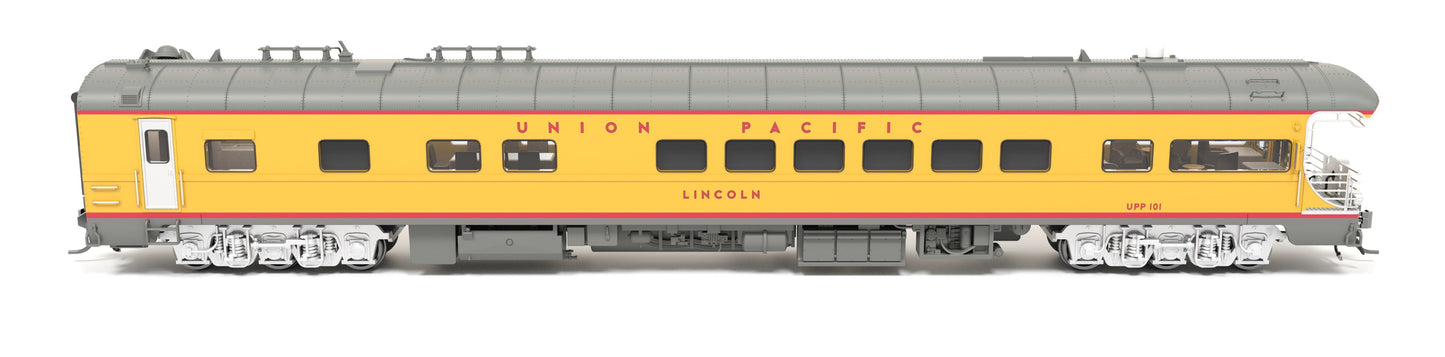 Broadway Limited 9592 HO UP UP Business Car with Big Boy Tour Drumhead #101