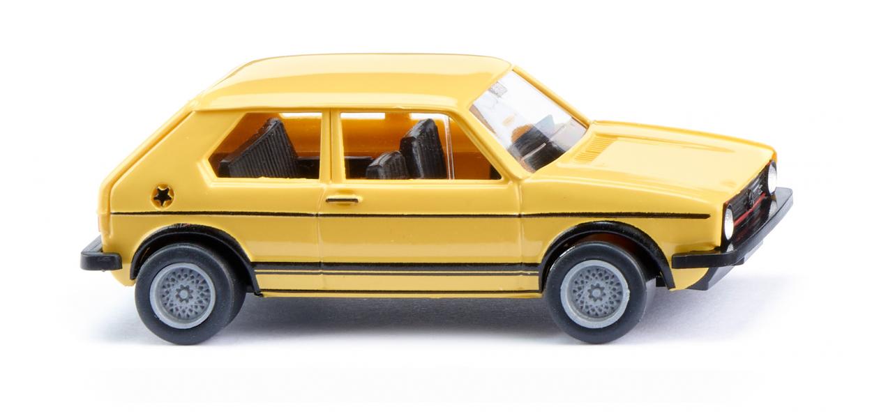 Wiking 004505 HO Lemon Yellow GTI Volkswagen Golf Car