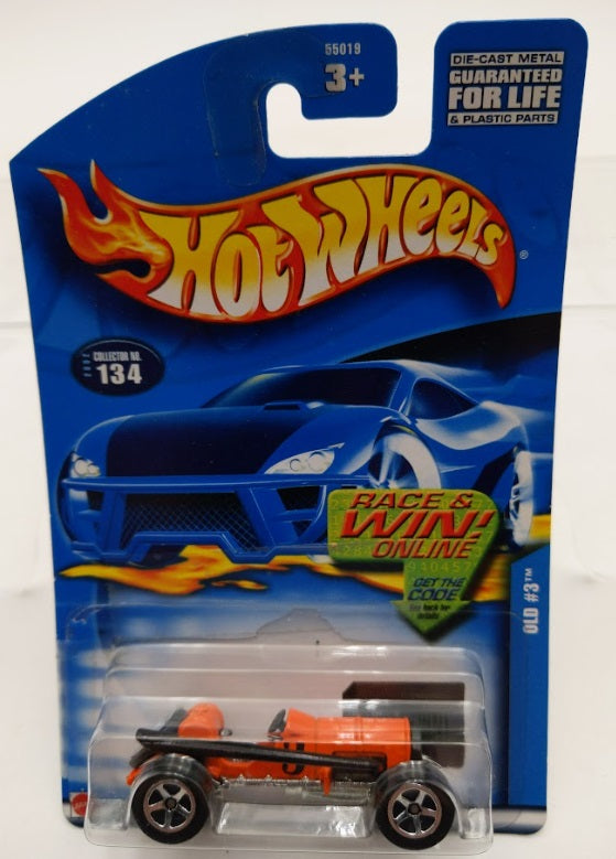 Hot Wheels 74299 1:64 Race & Win Orange Old # 3 Collector # 134 Die Cast Metal