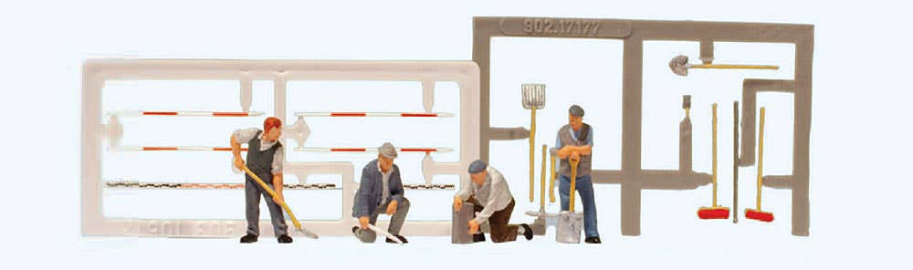 Preiser 10780 HO Field Jurors Figures (Set of 4)