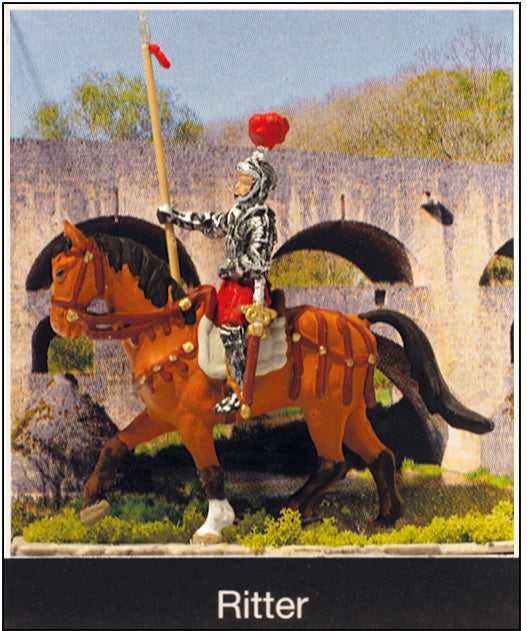 Preiser 99502 HO Motif Box Knight Figure