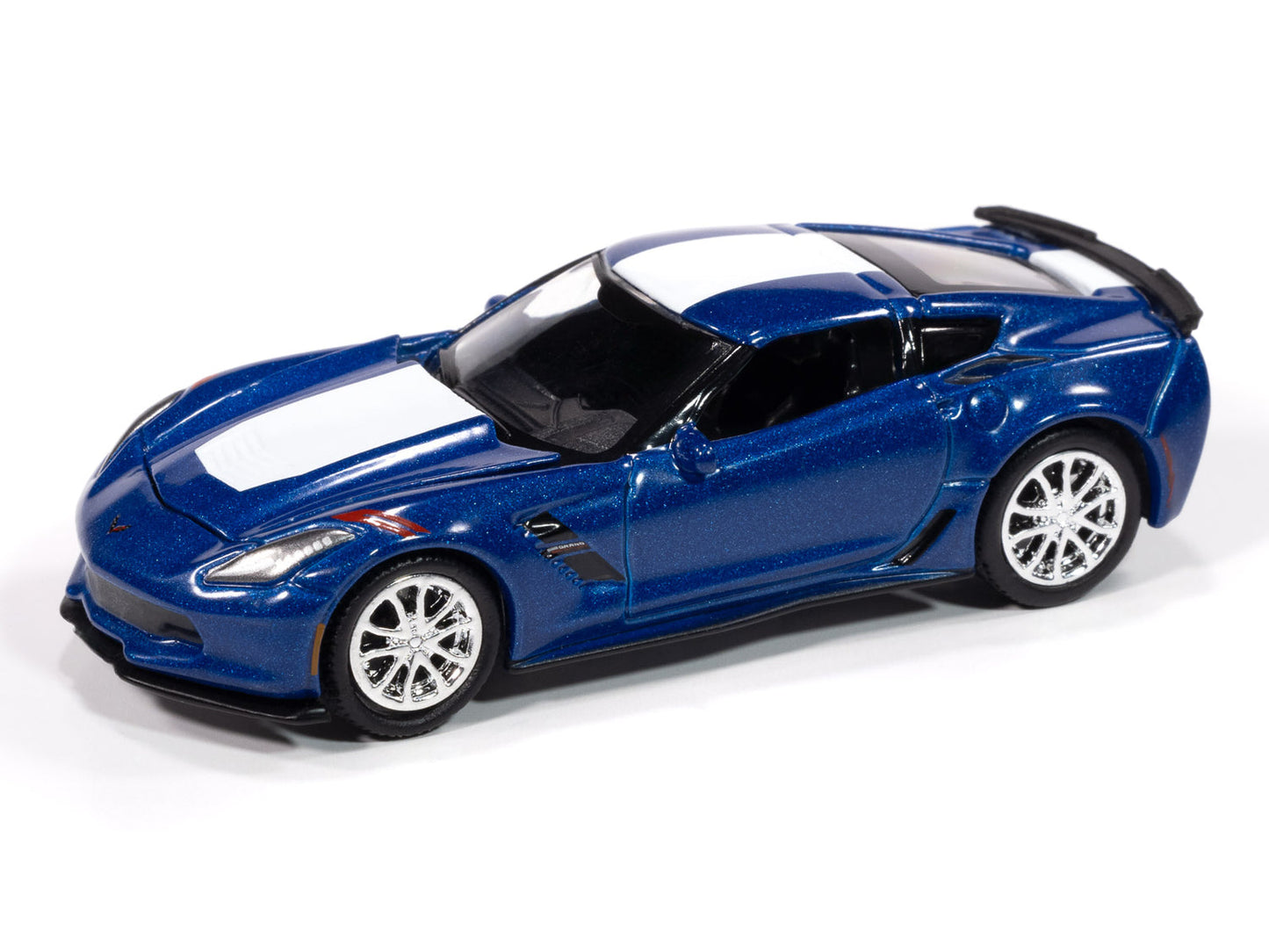 Auto World AWSP176-B-CASE 1:64 Blue 2018 Chevy Corvette Grand Sport (Pack of 6)