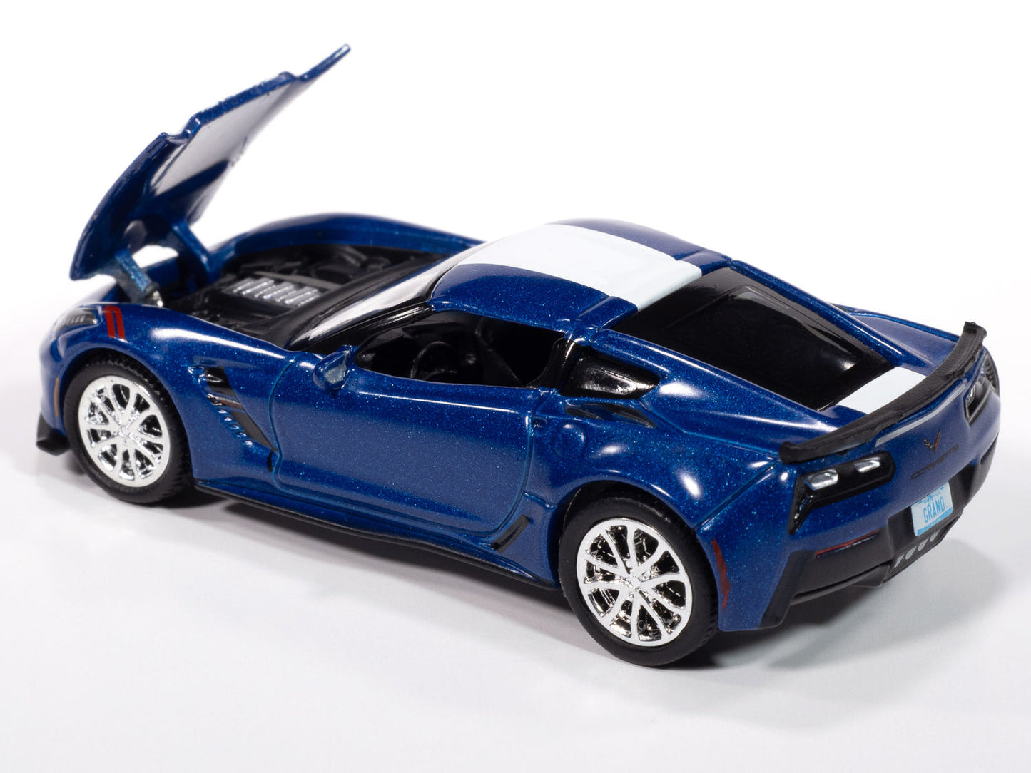 Auto World AWSP176-B-CASE 1:64 Blue 2018 Chevy Corvette Grand Sport (Pack of 6)