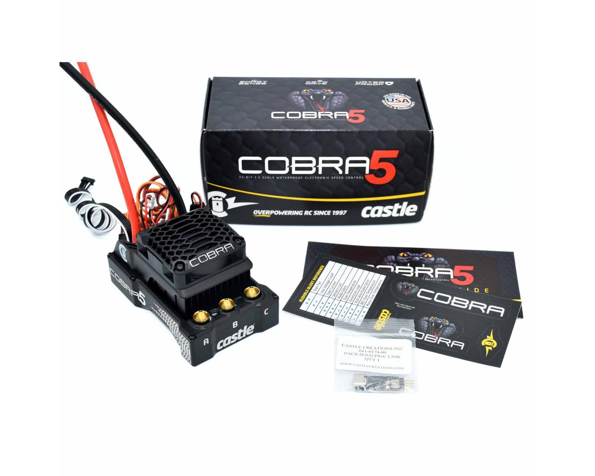 Castle Creations 010-0179-00 Cobra 5 8S 33.6V ESC 20A PEAK BEC