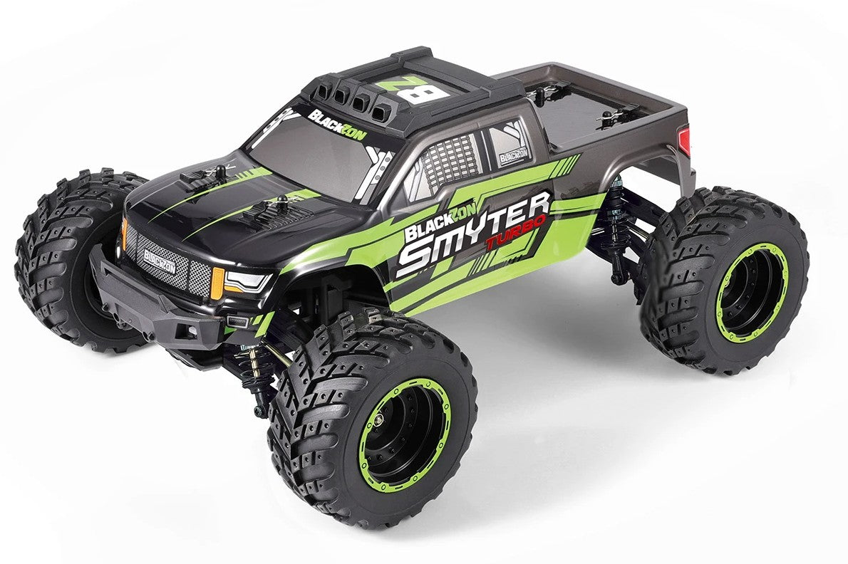 BlackZon 540251 1:12 Green Smyter Turbo 3S Brushless Monster Truck 4WD RTR