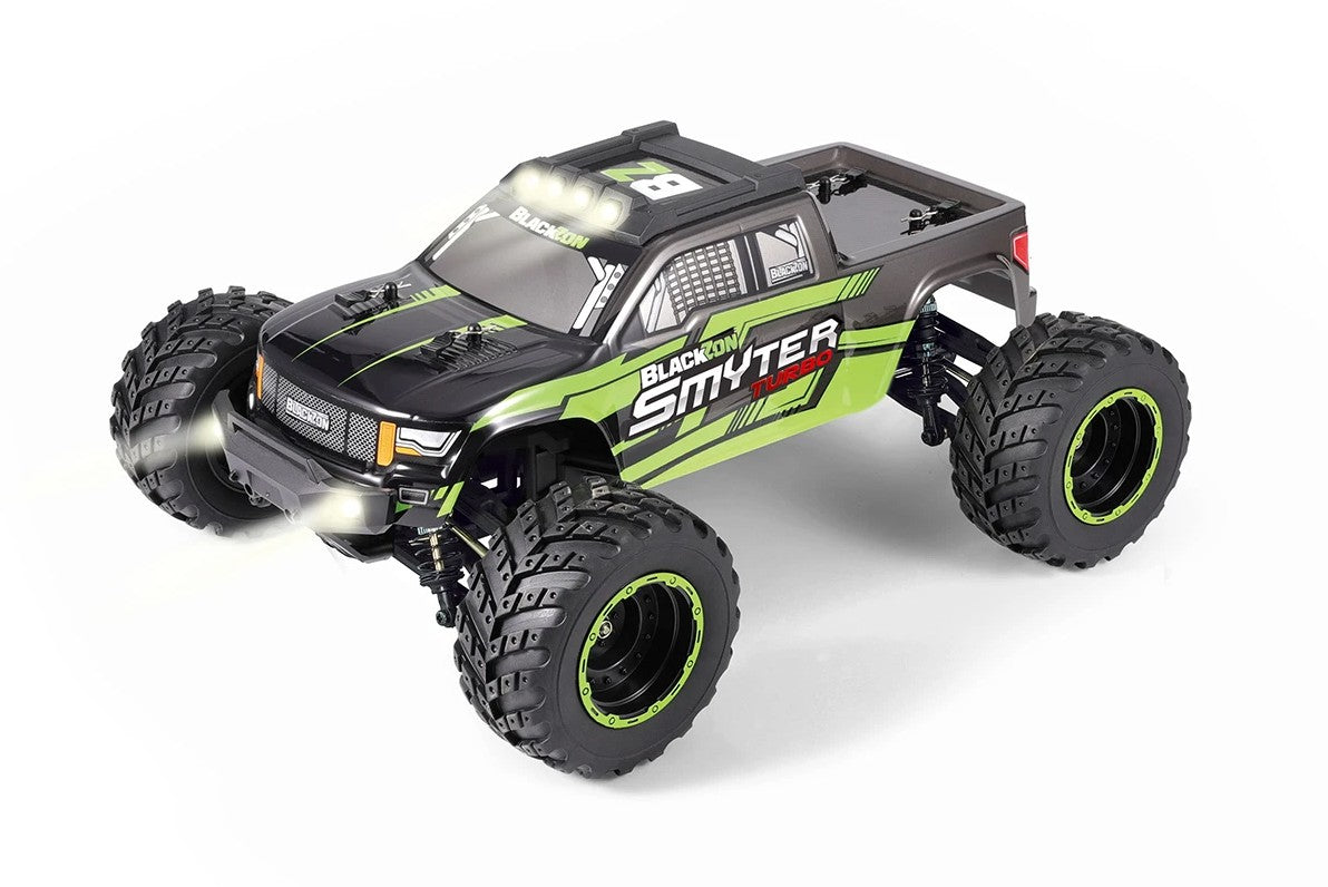 BlackZon 540251 1:12 Green Smyter Turbo 3S Brushless Monster Truck 4WD RTR