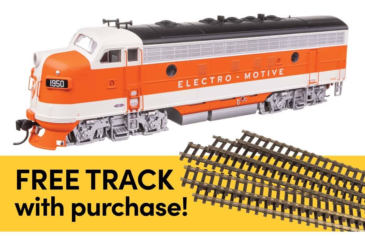 Walthers 905-21405 HO EMD EMD F7A Diesel Loco w/ Sound & DCC #1950B w/ Track
