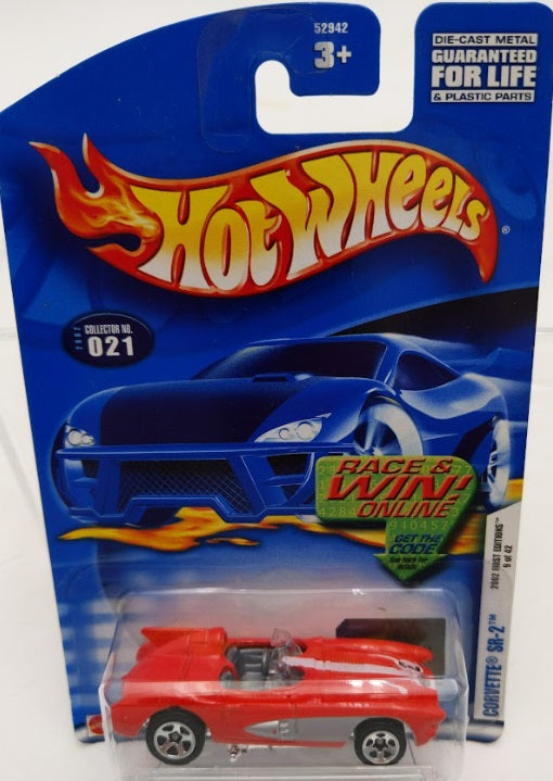 Hot Wheels 52942 1:64 Corvette SR-2 2002 First Editions 9 of 42 Die Cast Metal