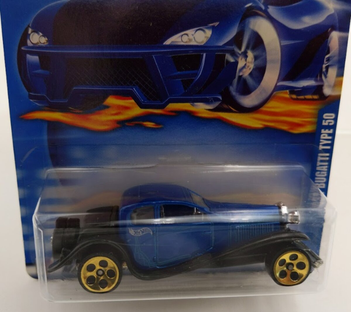 Hot Wheels 55090 1:64 1932 Bugatti Type 50 Blue w/Gold 5 DotSp Collector No. 205