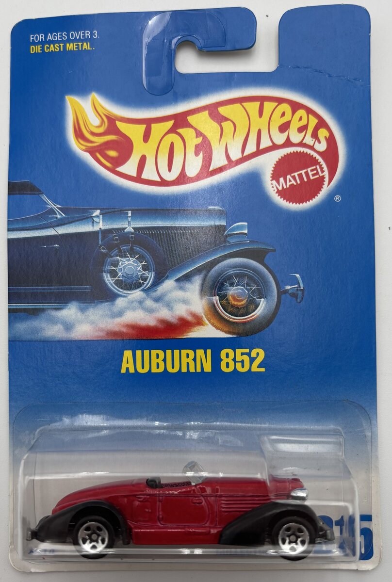 Hot Wheels 4314 1:64 Red & Black Auburn 852 Collector No. 215 Die Cast Metal