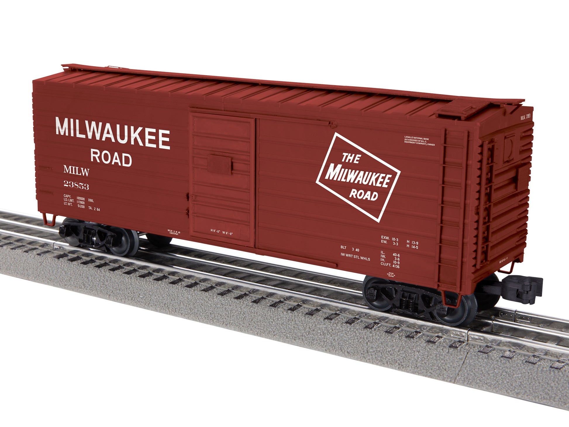Lionel 2542032 O Milwaukee Road Rib-Side Boxcar #23853