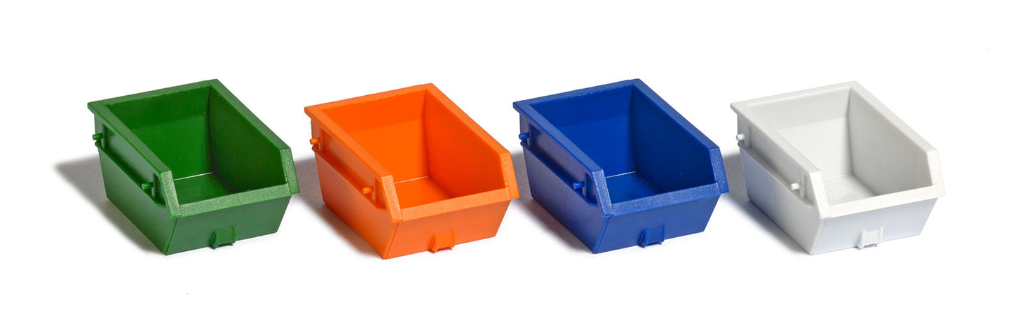 Busch 7752 HO 1.5 m³ Skip Containers (Set of 4)