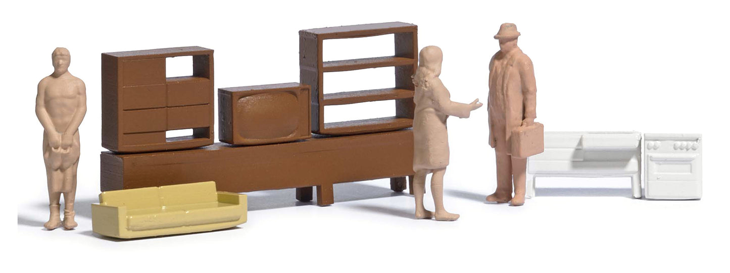 Busch 1992 HO Interior Furnishing Detail Set