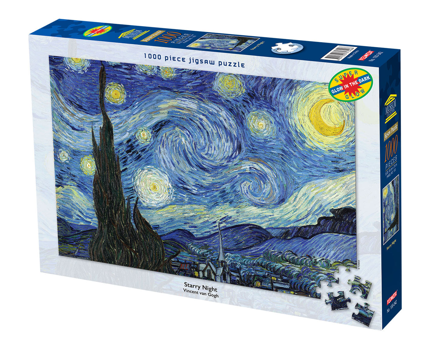 Tomax 100-342 Starry Night Vincent Van Gohg Glow in the Dark Jigsaw Puzzle