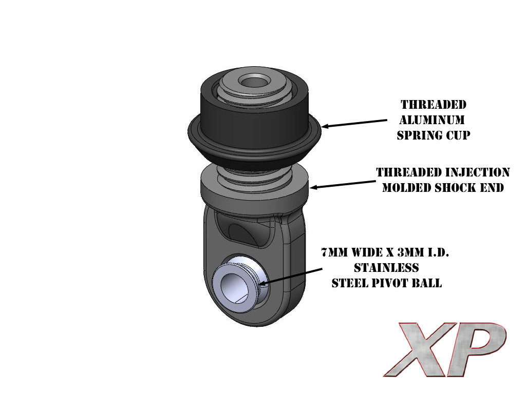 Reef's RC REEFS212 90mm XP Aluminum Shocks (Pack of 2)