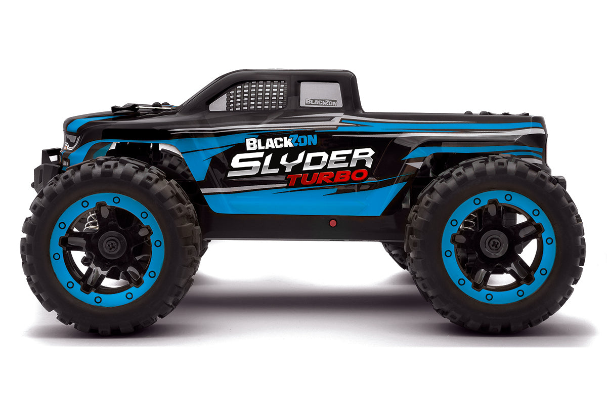 BlackZon 540209 1:16 Blue Slyder MT Turbo 4WD 2S Brushless Ready-to-Run