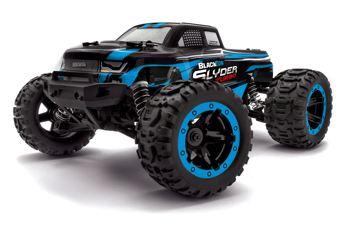 BlackZon 540209 1:16 Blue Slyder MT Turbo 4WD 2S Brushless Ready-to-Run