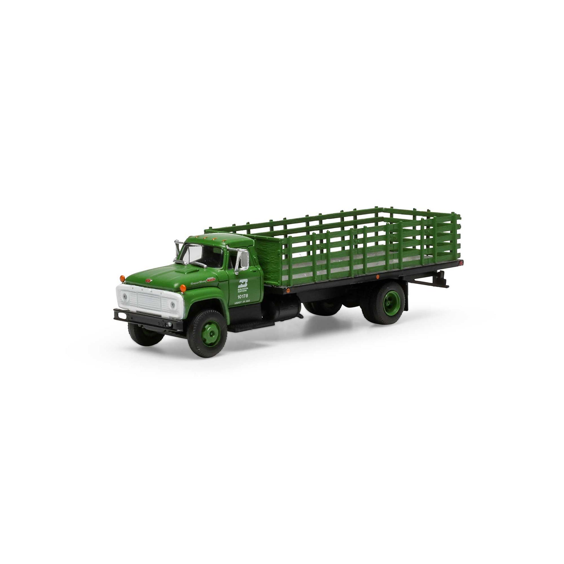 Athearn ATH84724 HO Burlington Northern Ford F-850 Stakebed Truck #10178