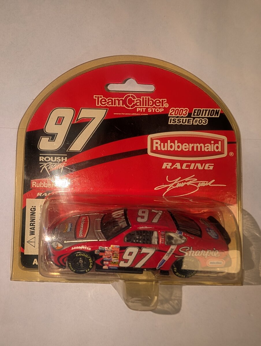 Team Caliber 03697 1:87 Diecast 2003 Edition Rubbermaid Racing #97 Stock Car