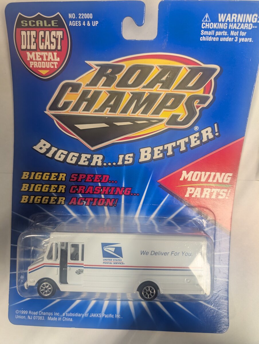 Road Champs 22000 1:64 Diecast Metal United States Postal Service Delivery Truck