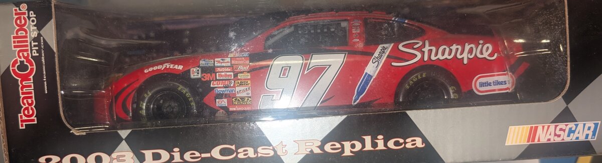 Team Caliber 2003 1:24 Diecast Rubbermaid #97 Nascar Stock Car
