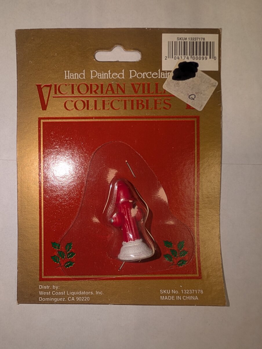 Acme 13237178 Hand Painted Porcelain Red Fire Hydrant