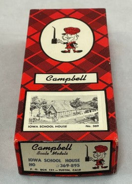 Campbell Scale Models 369-895 HO Iowa School House Building Kit