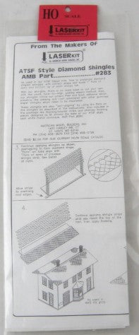 American Model Builders 283 HO ATSF Style Diamond Shingles AMB Part