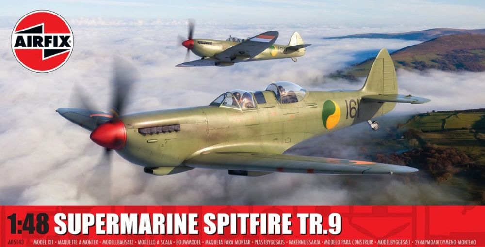 Airfix Products A05143 1:48 Supermarine Spitfire TR.9 Aircraft Plastic Model Kit