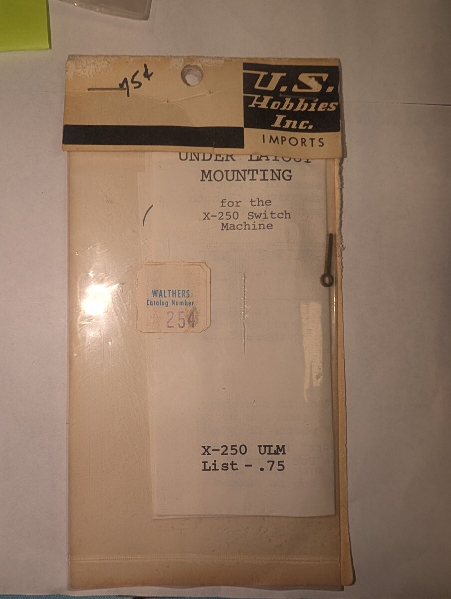 US Hobbies X-250 Under Layout Mounting For The Switch Machine