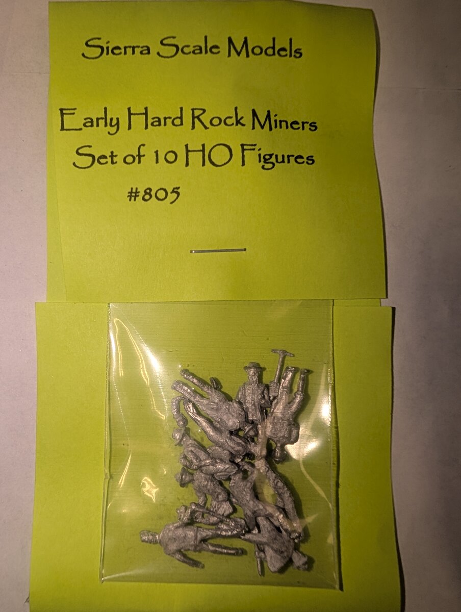 Sierra Scale Models 805 HO Early Hard Rock Miners (Set of 10)