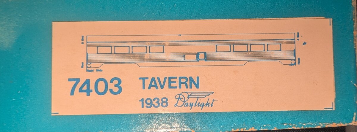 Limited Editions 7403 HO Basic Passenger Car Body Kit Tavern '38 Daylight