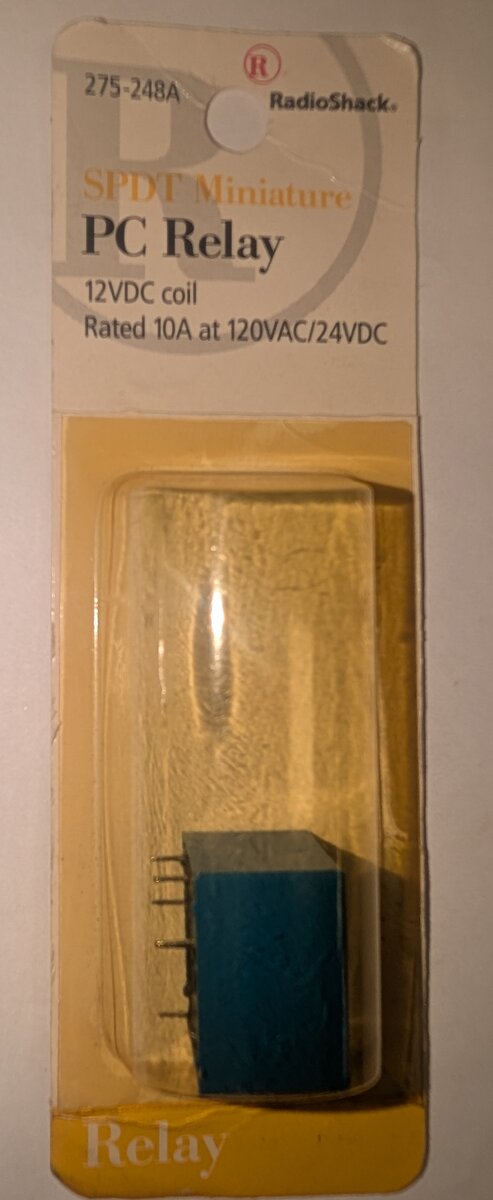 Radio Shack 275-248A SPDT Miniature PC Relay 12VDC Coil