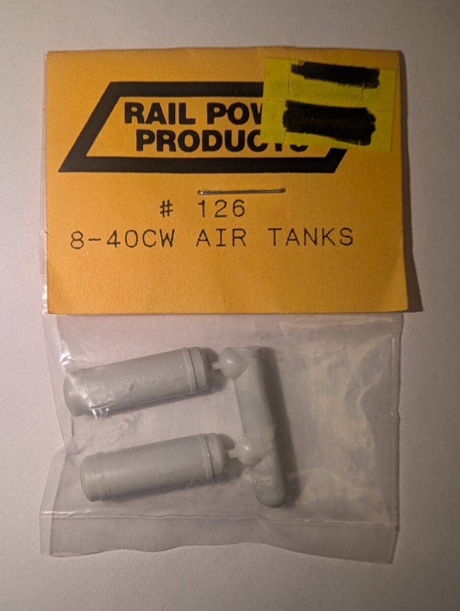 Rail Power 126 HO 8-40CW Air Tanks