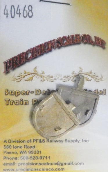 Precision Scale Co. 40468 O Scale Ends, Water Tank, Pullan Passenger Cars