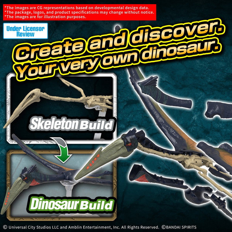 Bandai 2821144 Jurassic World Quetzalcoatlus Plannosaurus Plastic Model Kit