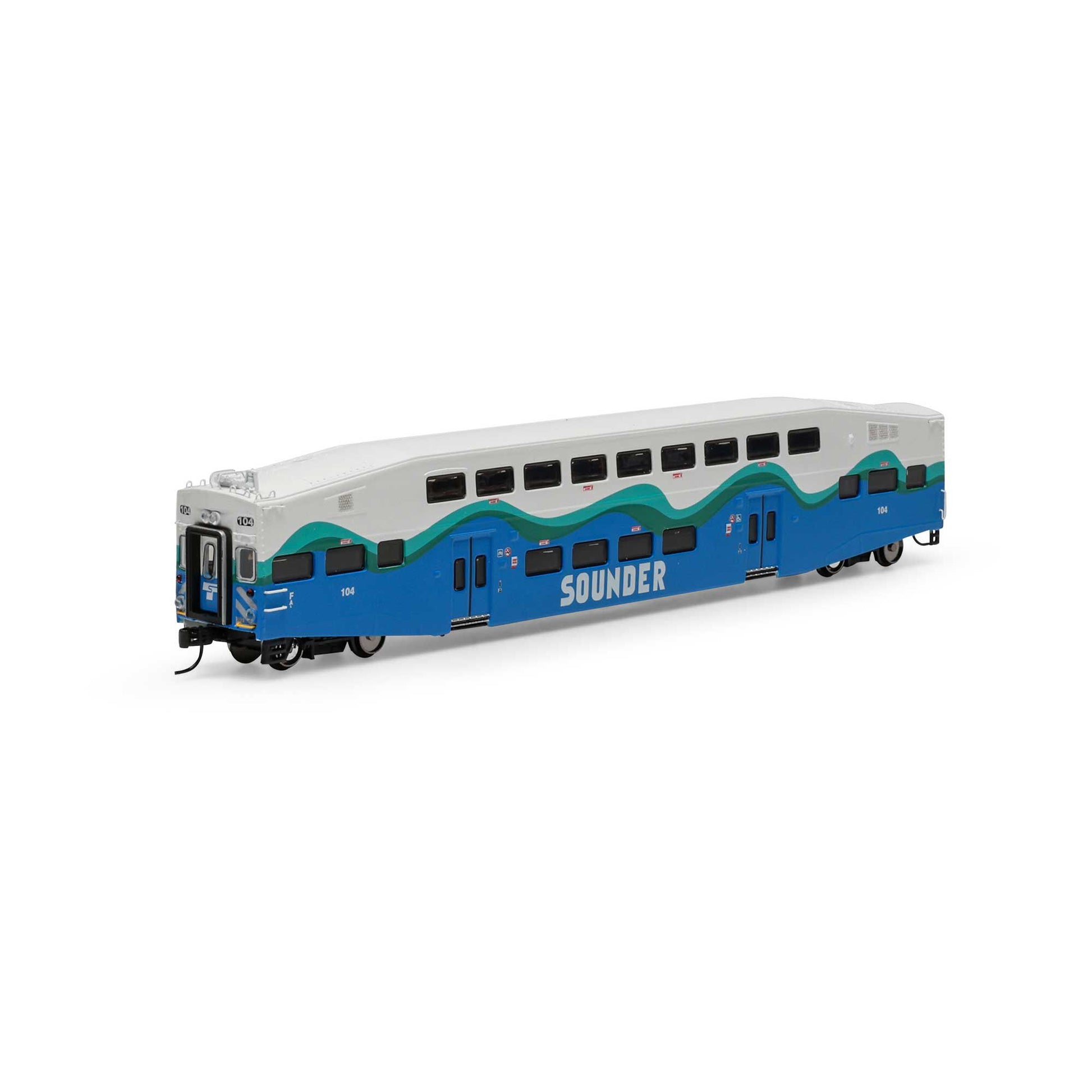 Athearn ATH28589 N Sound Transit SDRX Bombardier Passenger Control #104