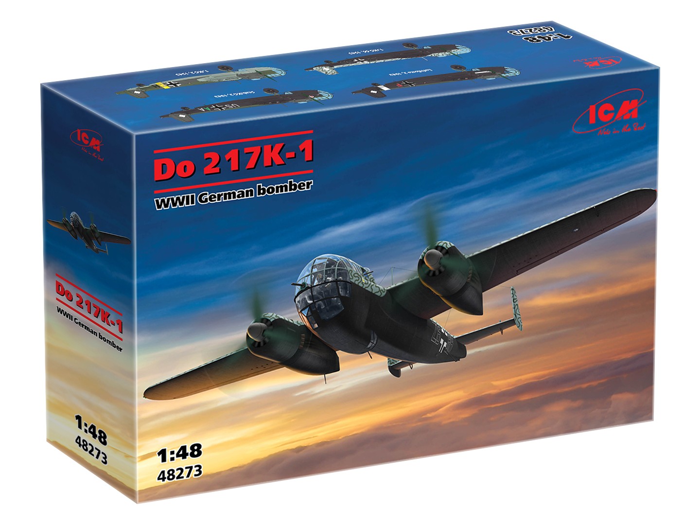 ICM 48273 1:48 Do 217K-1 WWII German Bomber Aircraft Plastic Model Kit