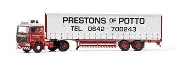 Corgi CC15502 1:50 Diecast Volvo F10 Tautliner Curtainside Prestons of Potto