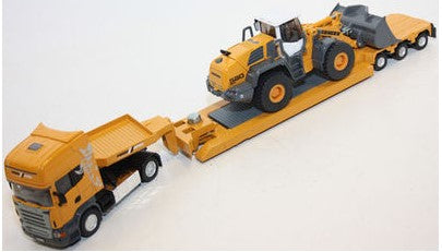 Siku 3933 1:50 Die Cast Construction Yellow Scania R620 w/Four Wheel Loader