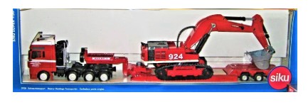 Siku 3930 1:50 Die Cast Red Max Goll Heavy Haulage Transporter