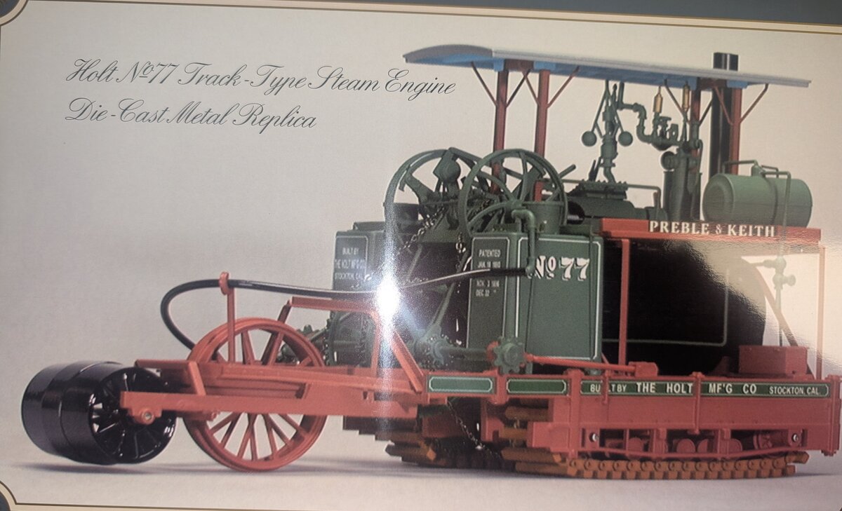SpecCast CUST832 1:32 Diecast Holt No.77 Track Type Steam Engine