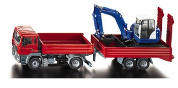 Siku 3920 1:55 Die Cast Lorry w/Crawler Excavator