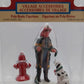 Lemax 92315A Christmas Village Fireman The Dalmatian and Hydrant