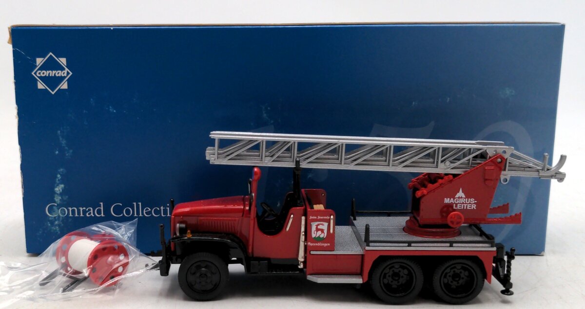 Conrad 1048/0 1:50 Diecast MAGIRUS Ladder Fire Truck