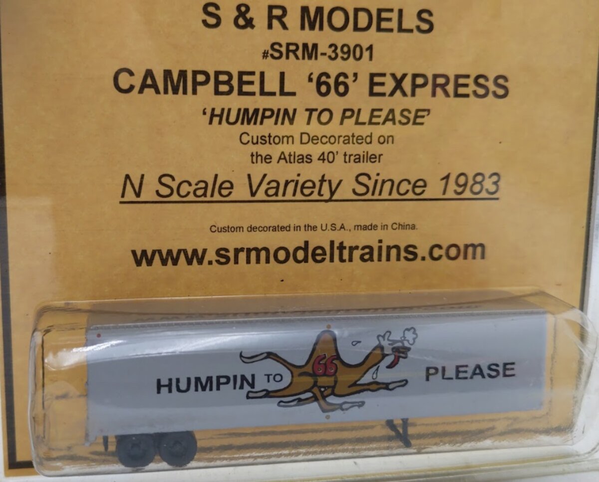 Acme 3901 N S & R Models 40' Trailer Campbell 66 Express Humpin TO Please