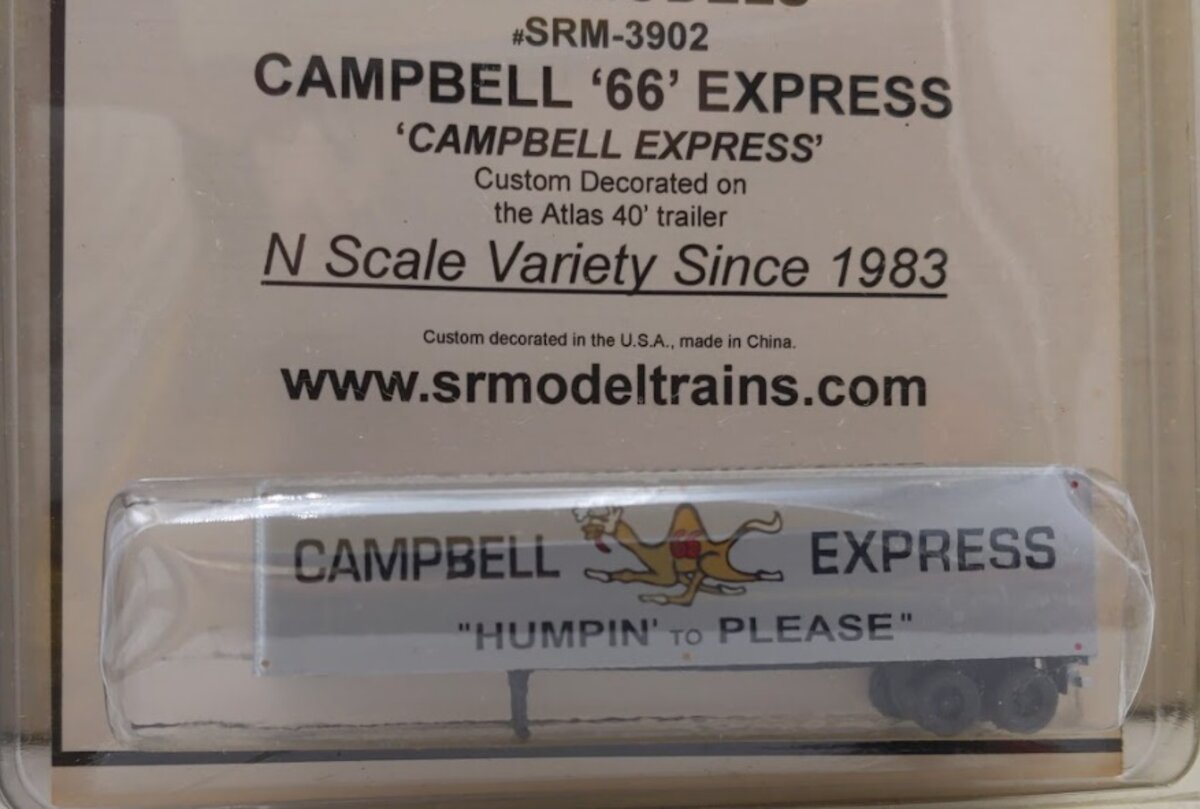 Acme 3902 N S & R Models 40' Trailer Campbell Express 66 Humpin to Please