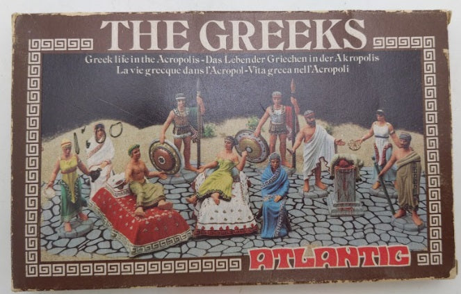 Atlantic 1804 HO Scale The Greeks Unpainted Plastic Figures & Accessories