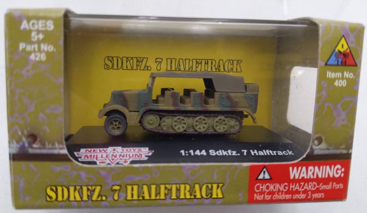 New Millennium 400 1/144 Scale Classic Armor WWII Tank Sdkfz.7 Halftrack