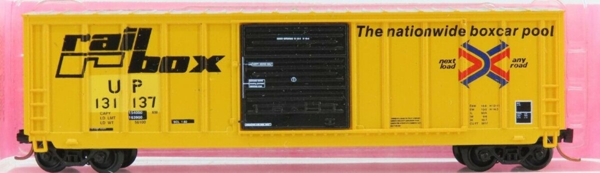 Roundhouse 8922 N Scale 50' Railbox Repaint Southern Pacific Boxcar Kit